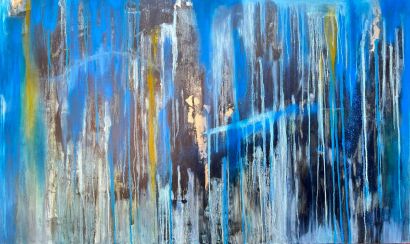 Untitled (Stratified Chromatic Field) I(3) - a Paint Artowrk by Edith  Torres